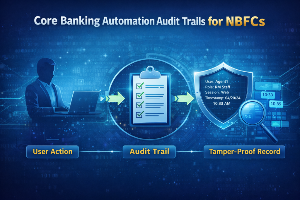 core banking automation audit trail for nbfcs