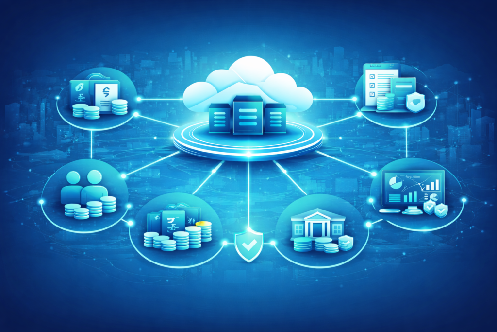 Cloud Based CBS for NBFCs digital transformation with branches connected to centralized cloud banking system